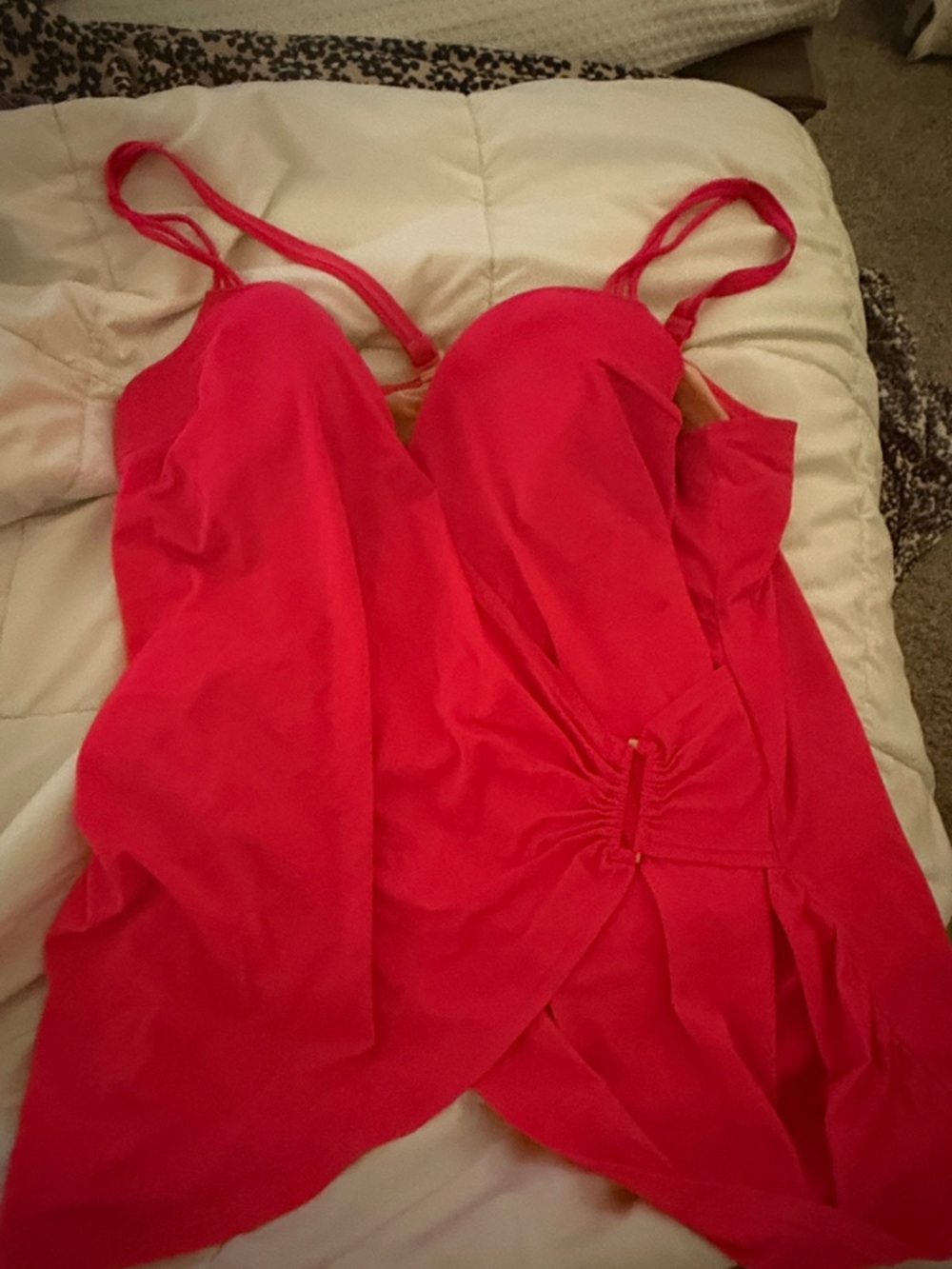 Cacique Hot Pink One-Piece Swimsuit